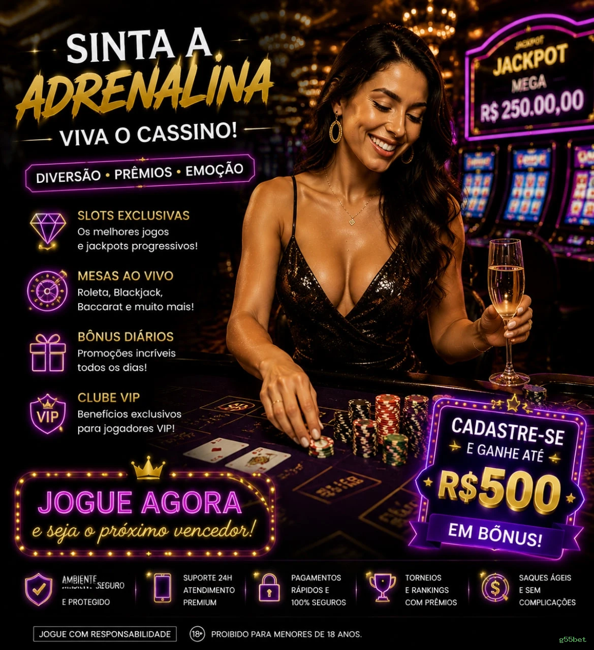 g55bet - Entre no Jogo e Ganhe Muito no Cassino Online Mais Seguro do Brasil!