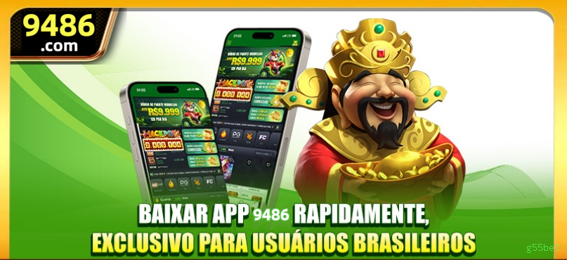 Imagem promocional do aplicativo mobile da g55bet